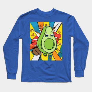 Funny Avocado Fruit Long Sleeve T-Shirt